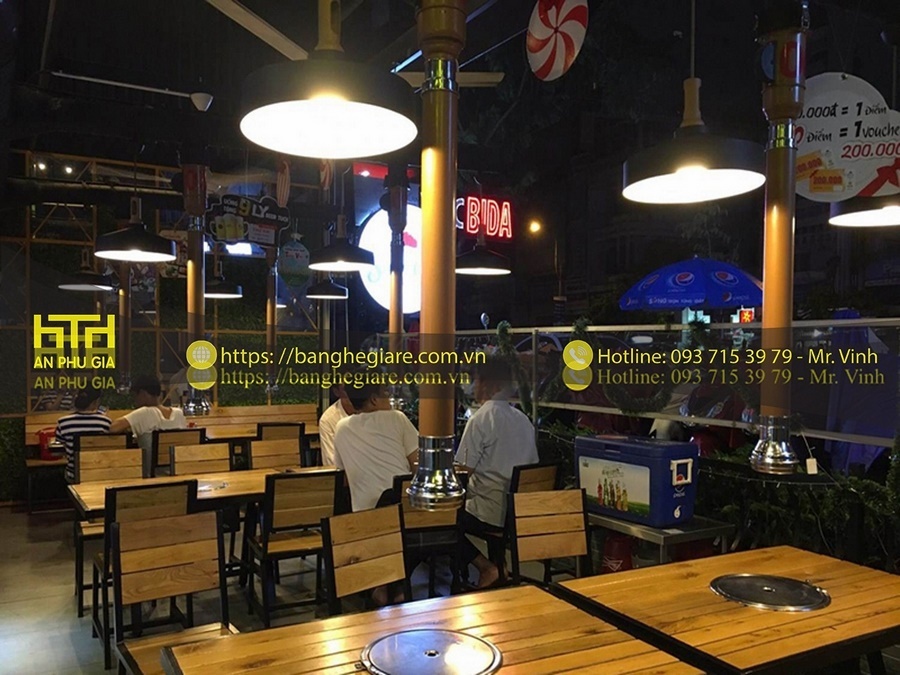 bàn ghế quán ăn giá rẻ hcm hiện đại